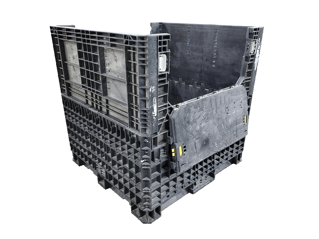 Reconditioned BCD 45" x 48" x 48" All Black All Good Runner Bulk Container - Image 4