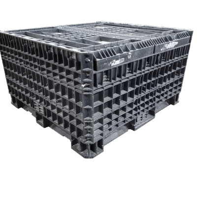 Reconditioned BCD 45″ x 48″ x 48″ All Black All Good Runner Bulk Container