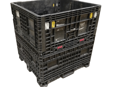 4548-50-RAB-1-4.png Reconditioned BCD 45" x 48" x 50" All Black Collapsible Bulk Container