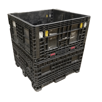 Reconditioned BCD 45″ x 48″ x 50″ All Black Bulk Container