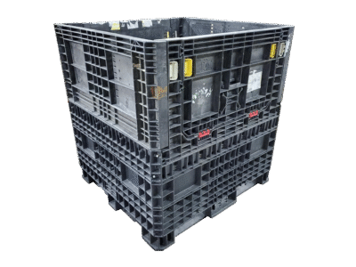 4548-50-RABAGR-NB-1.jpg-4.png Reconditioned BCD 45" x 48" x 50" All Black All Good Runner Collapsible Bulk Container