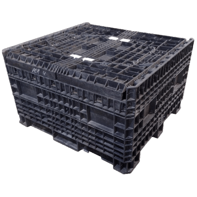 Reconditioned BCD 45″ x 48″ x 50″ All Black All Good Runner Bulk Container-4 Drop Doors