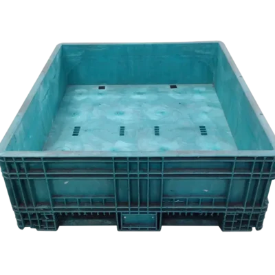 Reconditioned BCD 56″ x 48″ x 19″ Mixed Color All Good Runner Fixed Wall Bulk Container