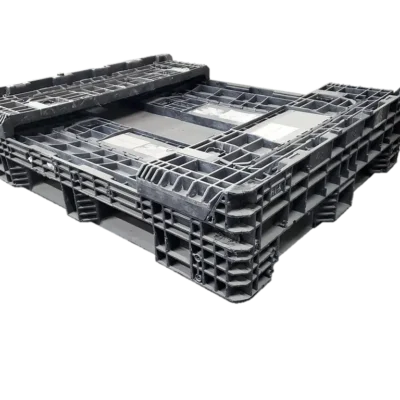 Reconditioned BCD 57″ x 48″ x 25″ All Black All Good Runner Bulk Container-4 Drop Doors