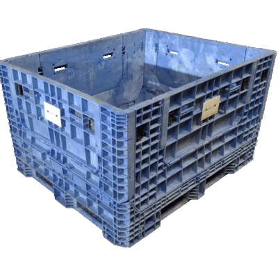 Reconditioned BCD 57″ x 48″ x 34″ Mixed Color All Good Runner Bulk Container-4 Drop Doors