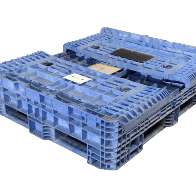 Reconditioned BCD 57″ x 48″ x 34″ Mixed Color All Good Runner Bulk Container-4 Drop Doors