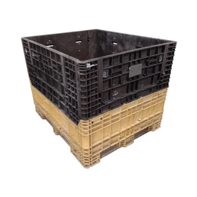 Reconditioned BCD 57″ x 48″ x 44″ Mixed Color All Good Runner Bulk Container-4 Drop Doors