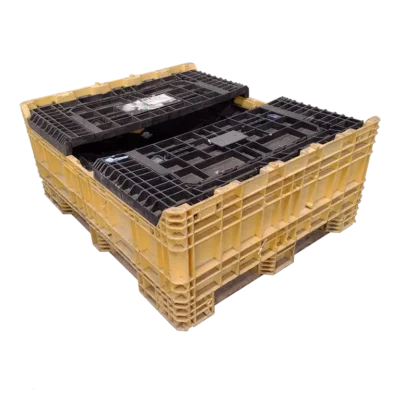 Reconditioned BCD 57″ x 48″ x 44″ Mixed Color All Good Runner Bulk Container-4 Drop Doors