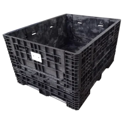 New Buckhorn 62″ x 48″ x 34″ All Black Bulk Container-4 Drop Doors