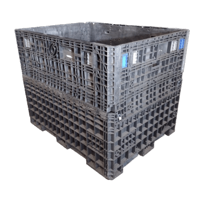 Reconditioned BCD 62″ x 48″ x 50″ Mixed Color All Good Runner Bulk Container-4 Drop Doors