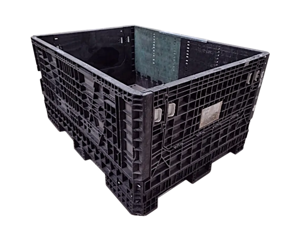 Reconditioned BCD 64" x 48" x 34" Mixed Color All Good Runner Bulk Container-2 Drop Doors - Image 3