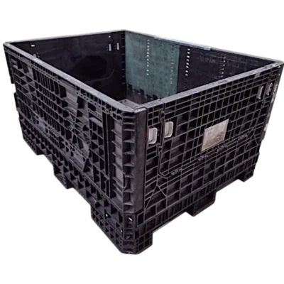 Reconditioned BCD 64″ x 48″ x 34″ Mixed Color All Good Runner Bulk Container-2 Drop Doors 48″ Side