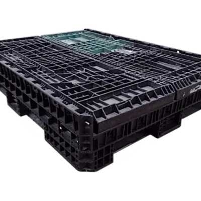 Reconditioned BCD 64″ x 48″ x 34″ Mixed Color All Good Runner Bulk Container-2 Drop Doors 48″ Side
