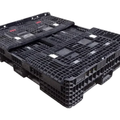 Reconditioned Orbis 65″ x 48″ x 34″ All Black All Good Runner Bulk Container-4 Drop Doors