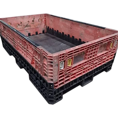 Reconditioned BCD 78″ x 48″ x 25″ Mixed Color All Good Runner Bulk Container-2 Drop Doors 48″ Side