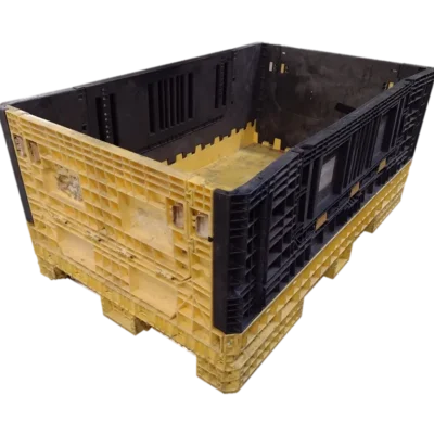 Reconditioned BCD 78″ x 48″ x 34″ Mixed Color All Good Runner Bulk Container-4 Drop Doors