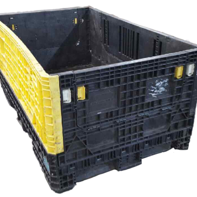 Reconditioned BCD 78″ x 48″ x 34″ Mixed Color All Good Runner Bulk Container-2 Drop Doors 48″ Side