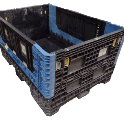 Reconditioned BCD 70″ x 48″ x 34″ Mixed Color All Good Runner Bulk Container-4 Drop Doors