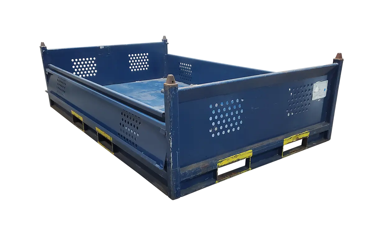 Used BCD 90" x 56" x 26" Steel Tub - 2 Drop Doors 90" Side - Image 4