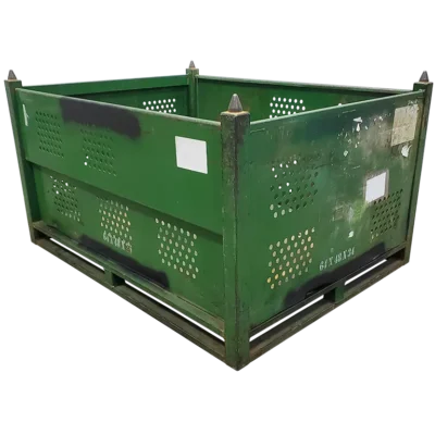 Used BCD 64″ x 48″ x 34″ Steel Tub – 2 Drop Doors 64″ Sides
