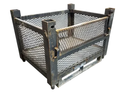 36.5x28x27-WB1D36.5-1.webp Used BCD 36.5" x 28" x 27" Wire Basket - 1 Drop Door 36.5" Side