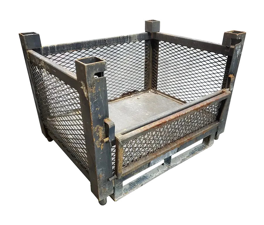 Used BCD 36.5" x 28" x 27" Wire Basket - 1 Drop Door 36.5" Side - Image 4