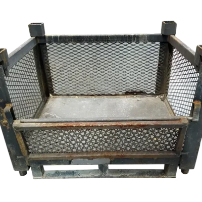 Used BCD 36.5″ x 28″ x 27″ Wire Basket – 1 Drop Door 36.5″ Side