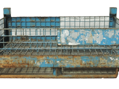 45X29X19-WBND-2.png Used BCD 45" x 29" x 19" Wire Basket - No Drop Doors