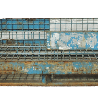 Used BCD 45″ x 29″ x 19″ Wire Basket – No Drop Doors