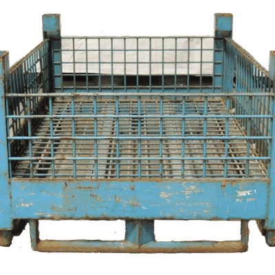 Used BCD 45″ x 29″ x 19″ Wire Basket – No Drop Doors