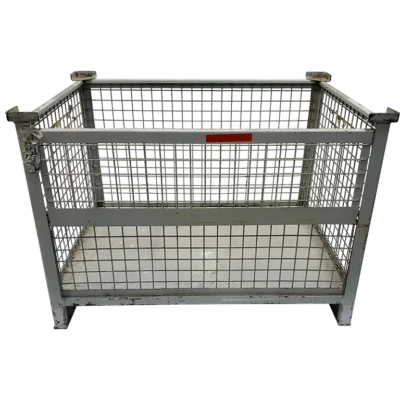 Used BCD 49″ x 36″ x 34″ Wire Basket – 1 Drop Door 49″ Side