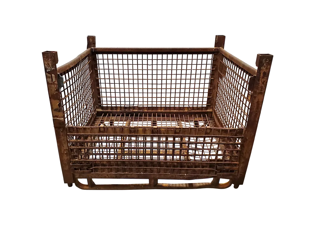 Used BCD 53" x 42" x 40" Wire Basket - 1 Drop Door 53" Side - Image 3