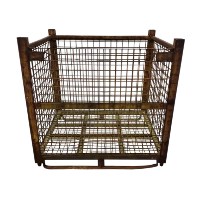 Used BCD 53″ x 44″ x 51″ Wire Basket – 1 Drop Door 53″ Side