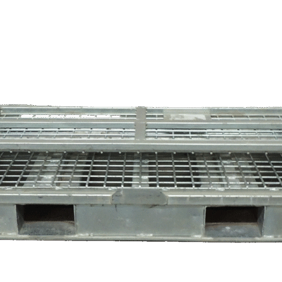 Used BCD 70″ x 30.5″ x 24″ Collapsible Wire Basket – 2 Removable Drop Doors 30″ Sides