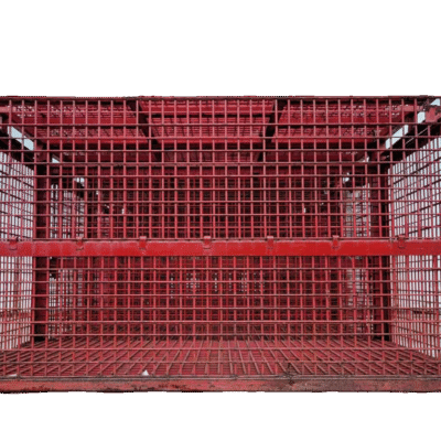 Used BCD 84″ x 54″ x 51″ Wire Basket – 1 Drop Door 84″ Side