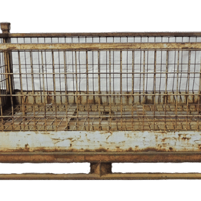 Used BCD 62″ x 47.5″ x 29″ Wire Basket – No Drop Doors