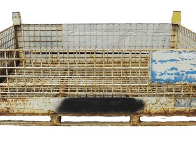 tmp7F7E.png Used BCD 58" x 45" x 25" Wire Basket - No Drop Doors